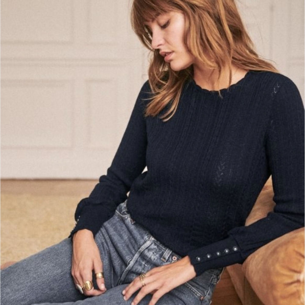 Sezane Ornella Merino Wool Sweater